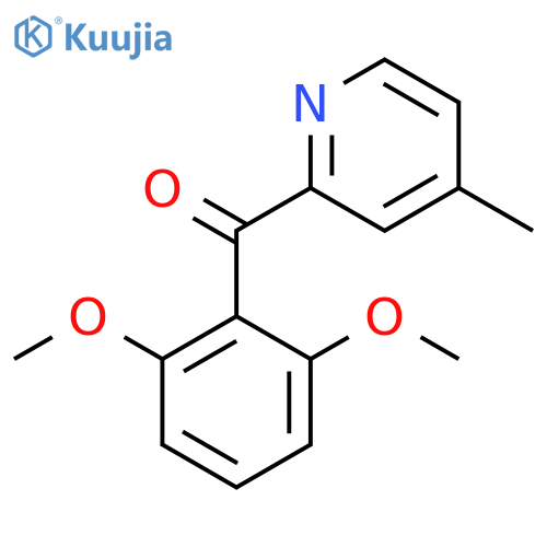 2-(2,6-Dimethoxybenzoyl)-4-methylpyridine structure