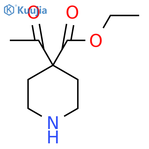 Ethyl 4-acetylpiperidine-4-carboxylate structure