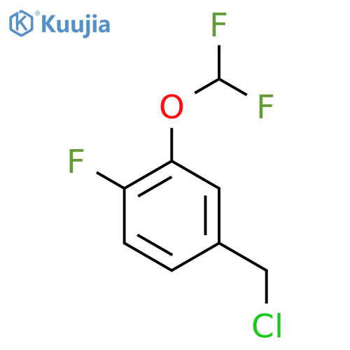 3-(Difluoromethoxy)-4-fluorobenzyl chloride structure
