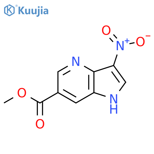 Methyl 3-Nitro-1H-pyrrolo3,2-bpyridine-6-carboxylate structure