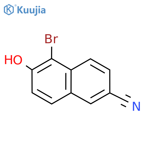 5-bromo-6-hydroxynaphthalene-2-carbonitrile structure