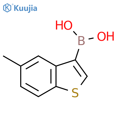 (5-Methyl-1-benzothiophen-3-yl)boronic acid structure