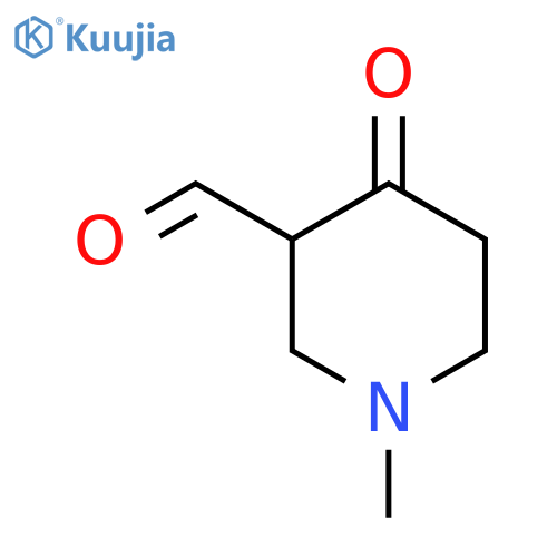 1-Methyl-4-oxopiperidine-3-carbaldehyde structure