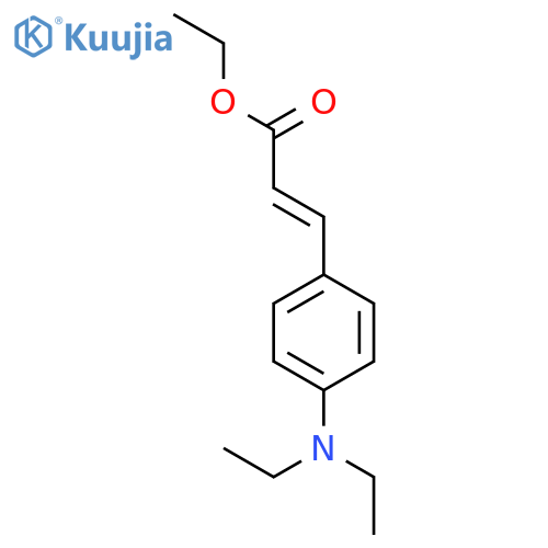 ethyl (2E)-3-4-(diethylamino)phenylprop-2-enoate structure