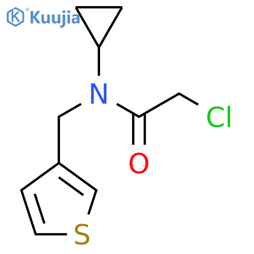 2-Chloro-N-cyclopropyl-N-thiophen-3-ylmethylacetamide structure