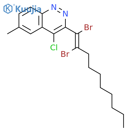 (E)-4-Chloro-3-(1,2-dibromodec-1-en-1-yl)-6-methylcinnoline structure