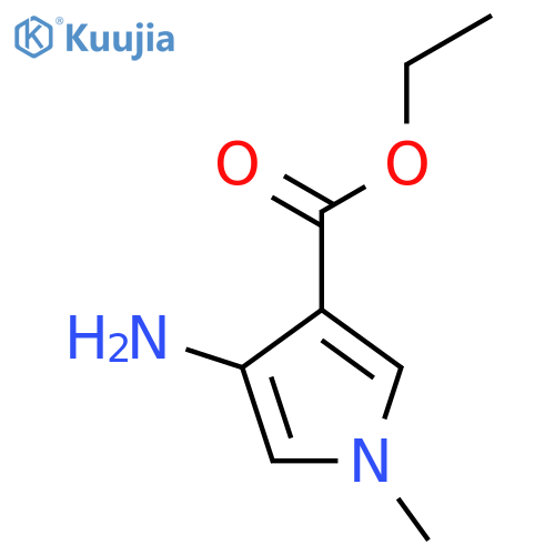 Ethyl 4-amino-1-methylpyrrole-3-carboxylate structure