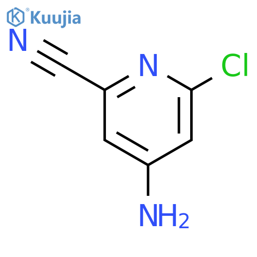 4-Amino-6-chloropicolinonitrile structure