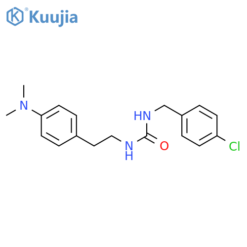 1-[(4-chlorophenyl)methyl]-3-{2-[4-(dimethylamino)phenyl]ethyl}urea structure