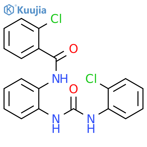 2-chloro-N-(2-{[(2-chlorophenyl)carbamoyl]amino}phenyl)benzamide structure