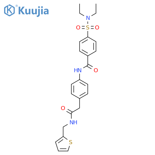 4-(diethylsulfamoyl)-N-4-({(thiophen-2-yl)methylcarbamoyl}methyl)phenylbenzamide structure
