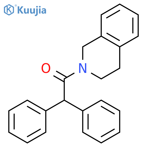 Isoquinoline, 2-(diphenylacetyl)-1,2,3,4-tetrahydro- structure