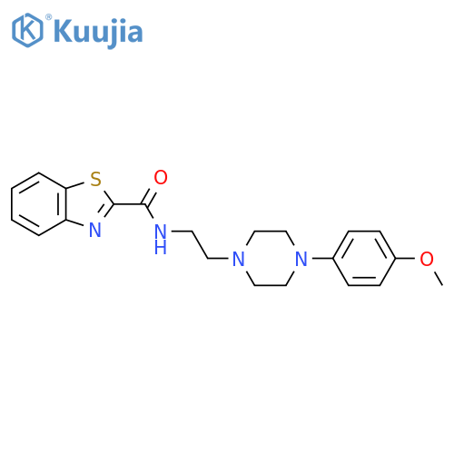 N-{2-[4-(4-methoxyphenyl)piperazin-1-yl]ethyl}-1,3-benzothiazole-2-carboxamide structure