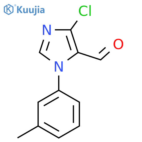 4-chloro-1-(3-methylphenyl)-1H-imidazole-5-carbaldehyde structure