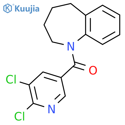1-(5,6-dichloropyridine-3-carbonyl)-2,3,4,5-tetrahydro-1H-1-benzazepine structure