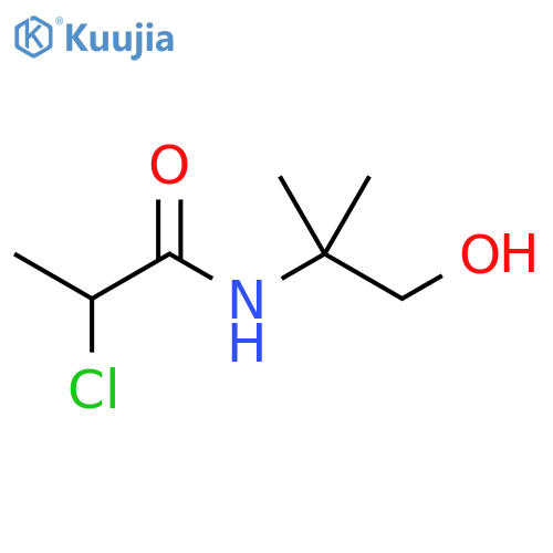 2-chloro-N-(1-hydroxy-2-methylpropan-2-yl)propanamide structure