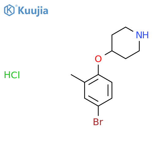 4-(4-Bromo-2-methylphenoxy)piperidine hydrochloride structure