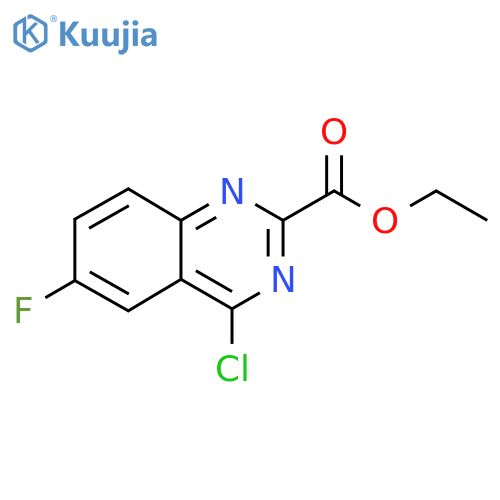ethyl 4-chloro-6-fluoroquinazoline-2-carboxylate structure