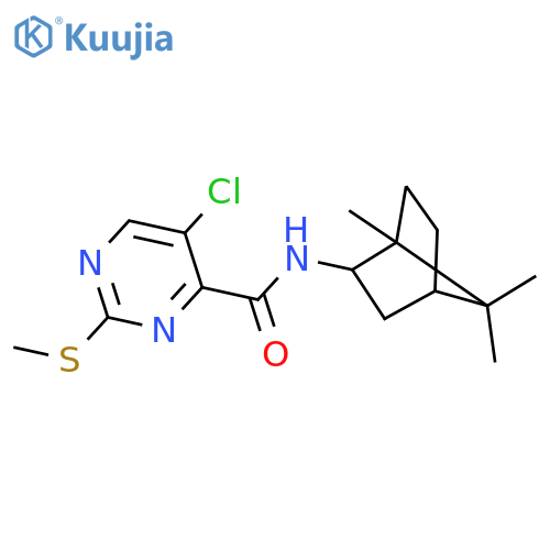 5-Chloro-2-(methylthio)-N-(1,7,7-trimethylbicyclo[2.2.1]hept-2-yl)-4-pyrimidinecarboxamide structure