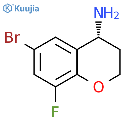 (4R)-6-BROMO-8-FLUORO-3,4-DIHYDRO-2H-1-BENZOPYRAN-4-AMINE structure