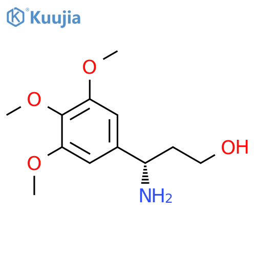 (3S)-3-AMINO-3-(3,4,5-TRIMETHOXYPHENYL)PROPAN-1-OL structure