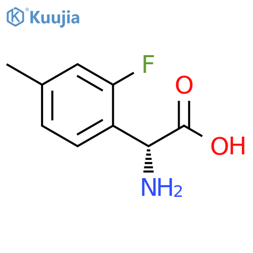 (2R)-2-AMINO-2-(2-FLUORO-4-METHYLPHENYL)ACETIC ACID structure