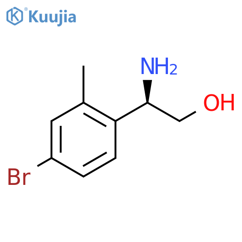 (2R)-2-amino-2-(4-bromo-2-methylphenyl)ethan-1-ol structure