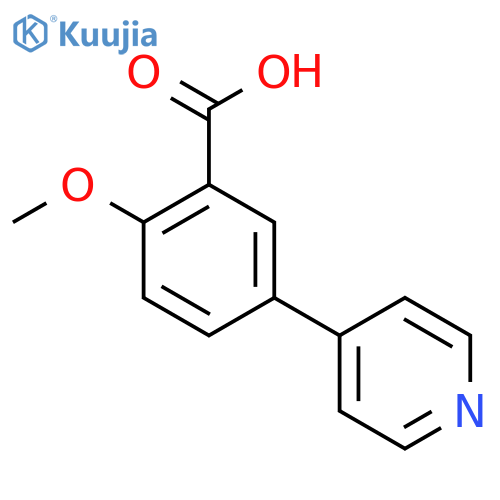 2-Methoxy-5-(pyridin-4-yl)benzoic acid structure