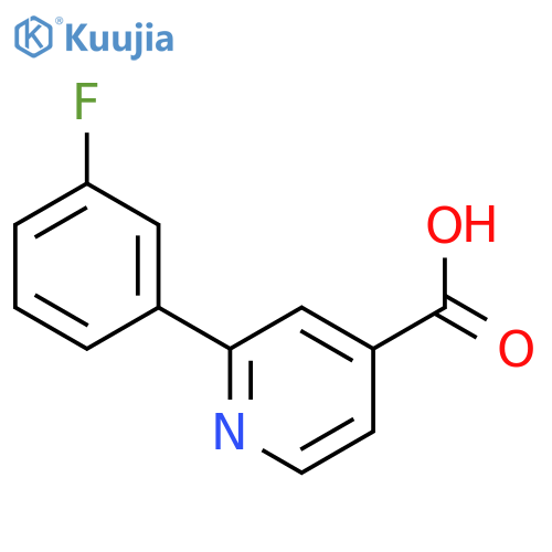 2-(3-Fluorophenyl)-isonicotinic acid structure