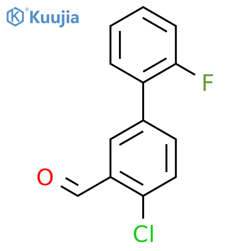 4-Chloro-2'-fluorobiphenyl-3-carboxaldehyde structure