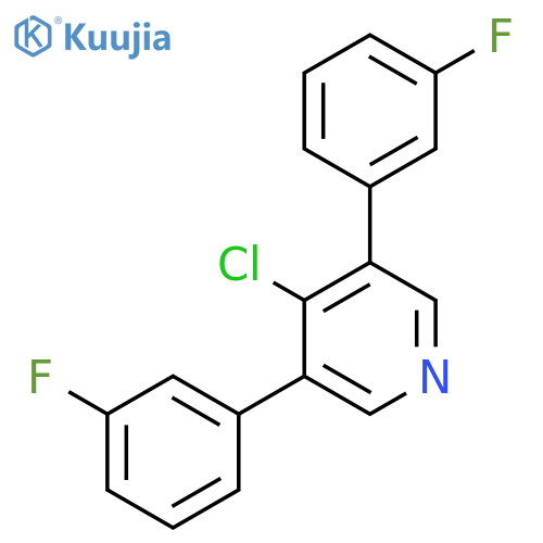 4-Chloro-3,5-bis(3-fluorophenyl)pyridine structure