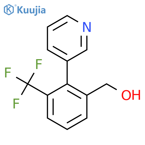 (2-(Pyridin-3-yl)-3-(trifluoromethyl)phenyl)methanol structure