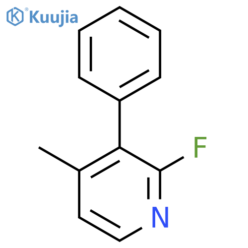 2-Fluoro-4-methyl-3-phenylpyridine structure