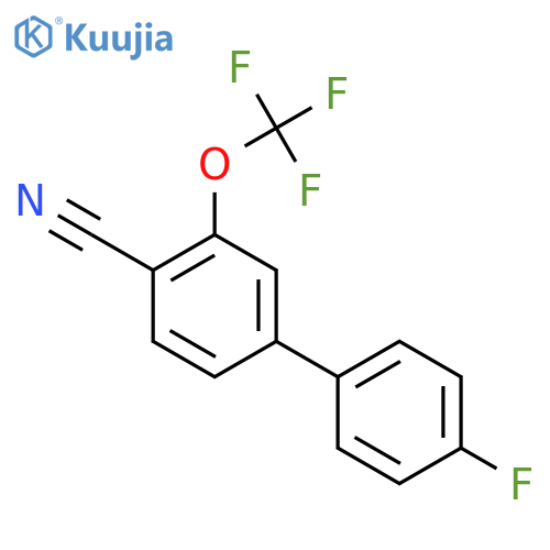 4'-Fluoro-3-(trifluoromethoxy)biphenyl-4-carbonitrile structure