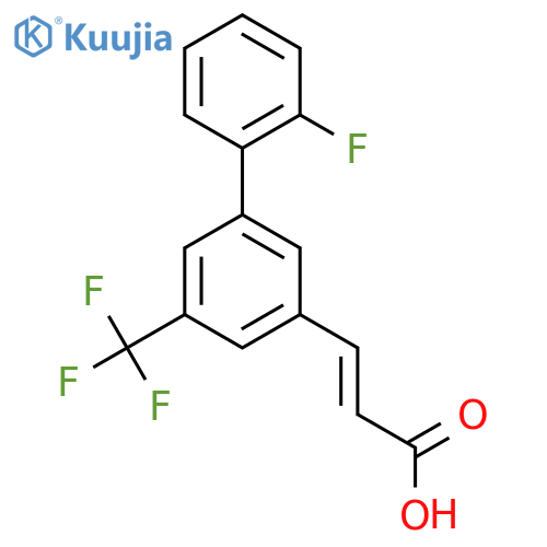 (e)-3-(2'-Fluoro-3-(trifluoromethyl)biphenyl-5-yl)acrylic acid structure