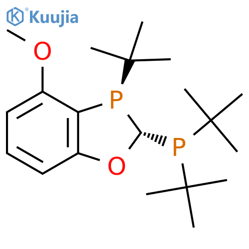 (2S,3R)-3-(tert-butyl)-2-(di-tert-butylphosphino)-4-methoxy-2,3-dihydrobenzo[d][1,3]oxaphosphole structure