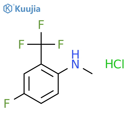 N-Methyl 4-fluoro-2-(trifluoromethyl)aniline hydrochloride structure
