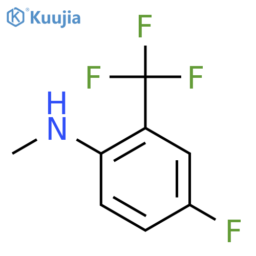 4-Fluoro-N-methyl-2-(trifluoromethyl)aniline structure
