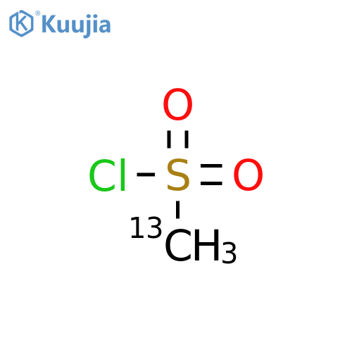 Methanesulfonyl Chloride-d3,13C structure