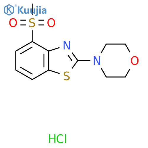 4-methanesulfonyl-2-(morpholin-4-yl)-1,3-benzothiazole hydrochloride structure