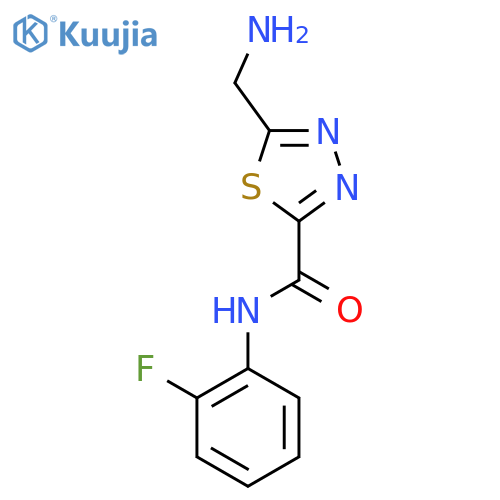 5-(Aminomethyl)-N-(2-fluorophenyl)-1,3,4-thiadiazole-2-carboxamide structure