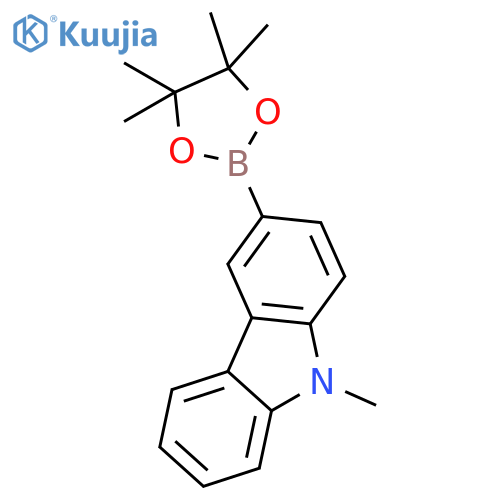 9-Methyl-3-(4,4,5,5-tetramethyl-1,3,2dioxaborolan-2-yl)-9H-carbazole structure