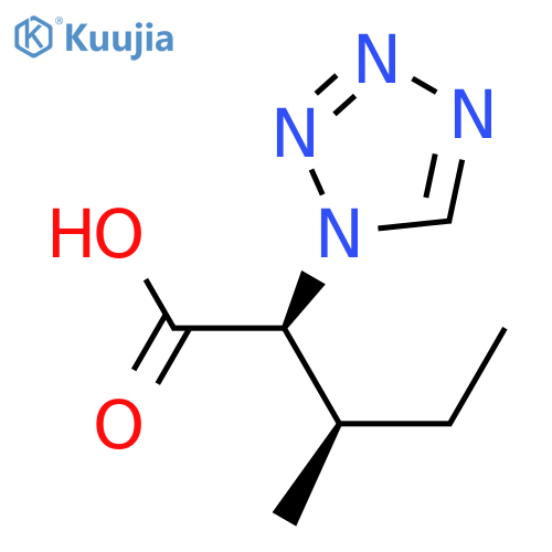 (2S,3R)-3-methyl-2-(1H-tetrazol-1-yl)pentanoic acid structure