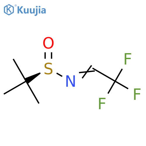 (R,E)-2-Methyl-N-(2,2,2-trifluoroethylidene)propane-2-sulfinamide structure