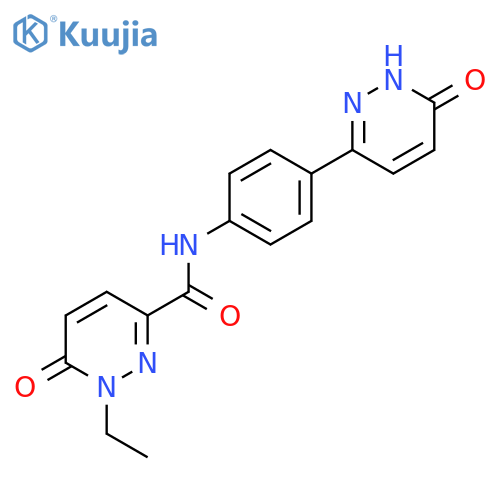 1-ethyl-N-4-(6-hydroxypyridazin-3-yl)phenyl-6-oxo-1,6-dihydropyridazine-3-carboxamide structure