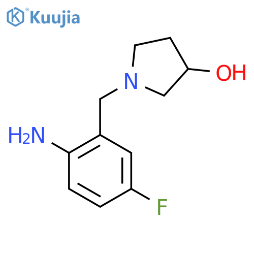 1-(2-Amino-5-fluorobenzyl)-3-pyrrolidinol structure