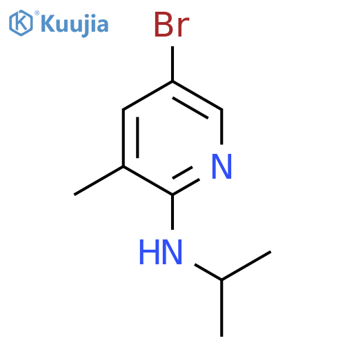 5-Bromo-N-isopropyl-3-methyl-2-pyridinamine structure