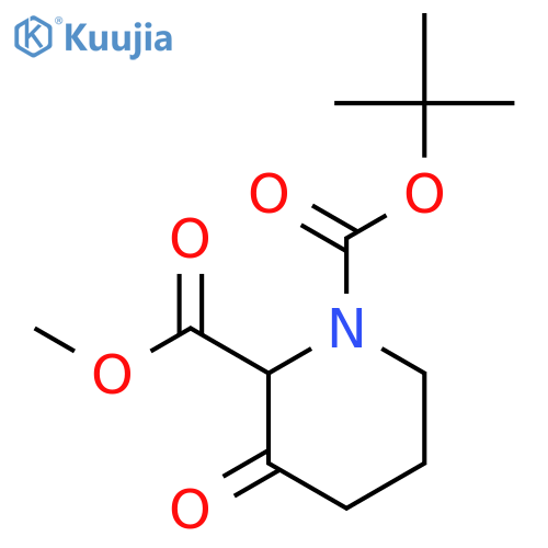 1-tert-Butyl 2-methyl 3-oxopiperidine-1,2-dicarboxylate structure