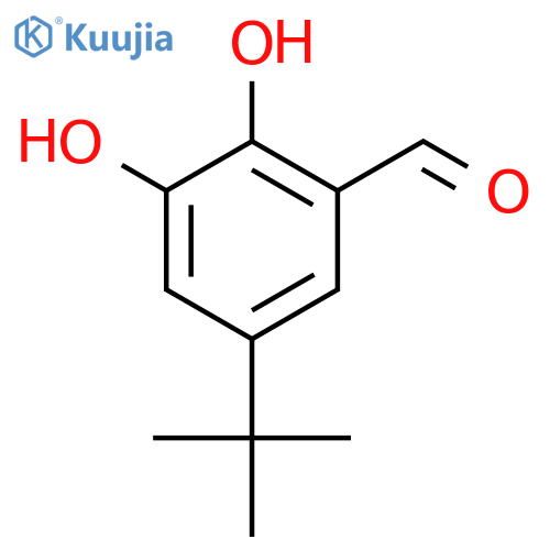 5-tert-Butyl-2,3-dihydroxybenzaldehyde structure