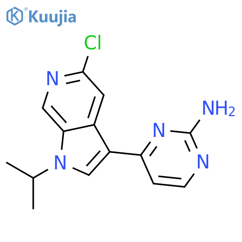 4-(Chloro-1-isopropyl-1H-pyrrolo2,3-cpyridin-3-yl)pyrimidin-2-amine structure